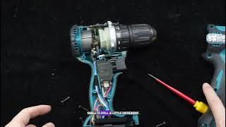 Makita DDF487 electric drill disassembly machine