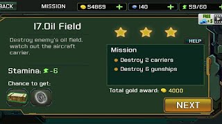 Gunship strike 3D || Level 17 oil field || airstrike gameplay. screenshot 3