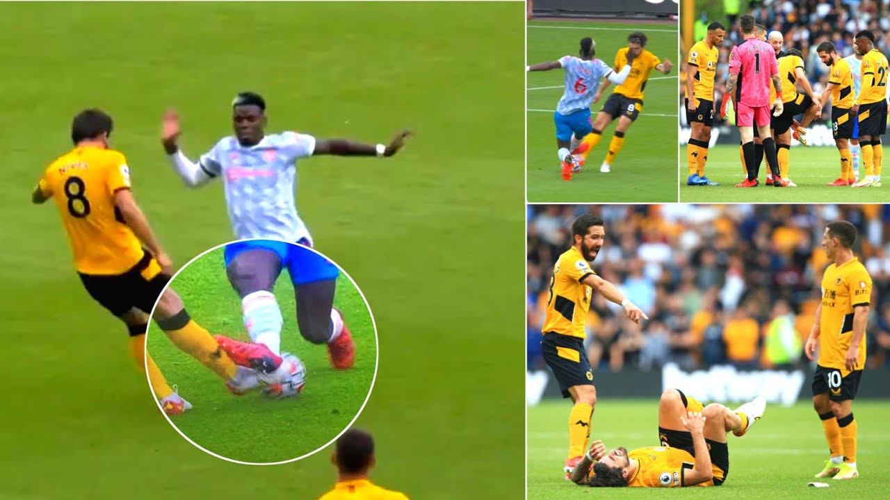 Paul Pogba’s tackle on Ruben Neves ahead of Man Utd’s controversial winning goal