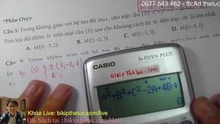 LiveStream: Tuyệt kĩ Casio hạ gục Oxyz và Toán ứng dụng hay và khó