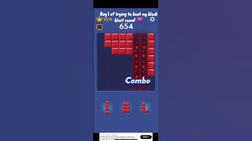 Day 1 of trying to beat my block blast score #fyp #blockblast