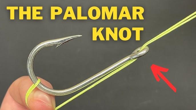 EASIEST fishing knot! How to tie palomar knot - Fishing knots for lure,  hooks, swivels 