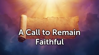 A Call to Remain Faithful (Jude 1:17-23)