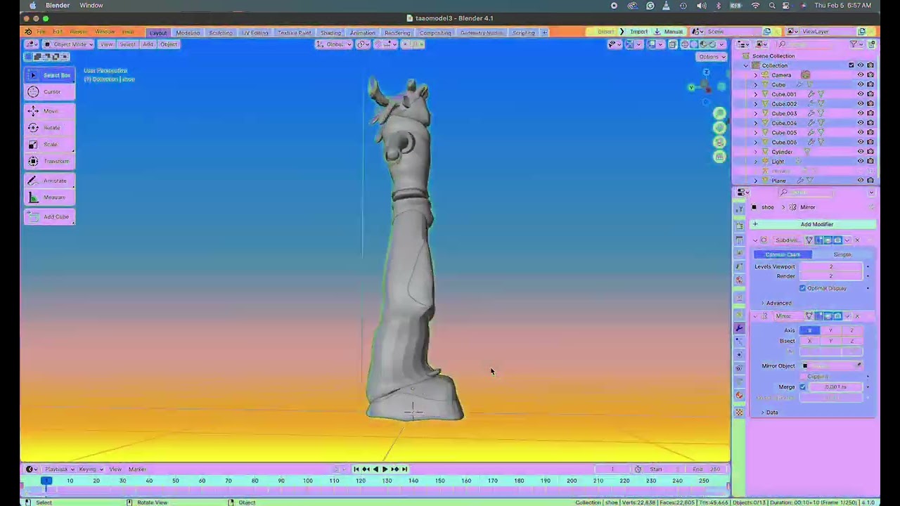 Trippy Audiovisual 3D Art | High-Detail Low-Poly Blender Visuals