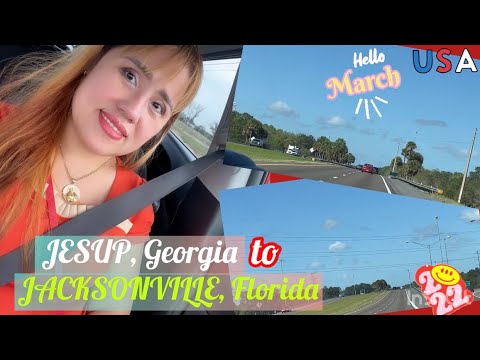 JESUP, Georgia to JACKSONVILLE, Florida || Road Trip in USA 2022