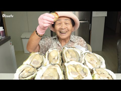 크림 가득 바위굴🦪 먹방 ASMR | cream giant <strong>oyster</strong>