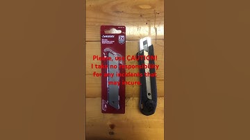 Change blade on Husky Snap Blade Utility Knife