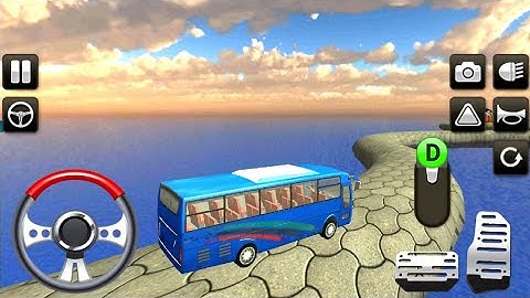 Impossible Bus Driving Simulator 3D sky Tracks Bus Game Android Gameplay