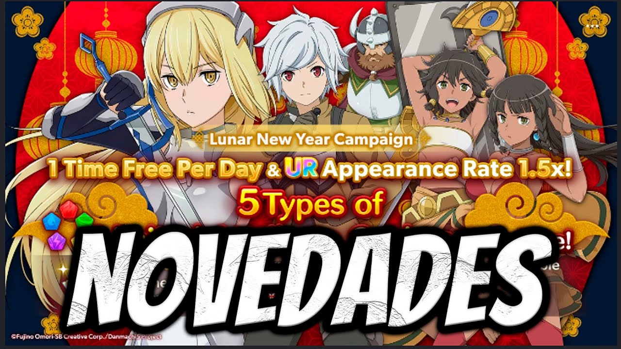 NUEVA CAMPAÑA + 5 SINGLES GRATIS DIARIAS // Danmachi Battle Chronicle