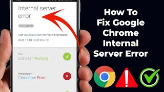 How To Fix Google Chrome Internal Server Error 500 fix error code 500 in google chrome