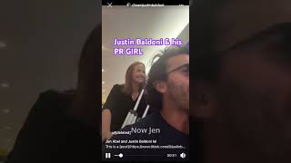 Justin Baldoni and his PR girl Jen Abel being cute