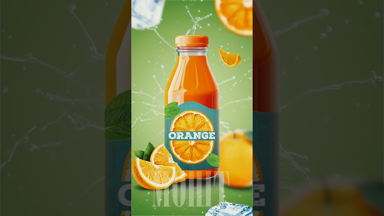 Fake Orange Juice Motion Graphics | After Effects |