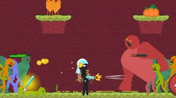 Zombie Boss Chapter 3 Yellow Fields level 105 Stickman Zombie Shooter android game