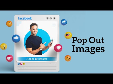 ADOBE ILLUSTRATOR POP OUT IMAGE | KU SAMEY ADOBE ILLUSTRATOR POP OUT