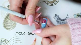 Зимний дизайн ногтей &quot;Варежка&quot; гелевыми лаками EzFlow от Компании Виктори и Кравченко Аллы