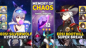 NEW MOC | E0S1 Silver Wolf Hypercarry & E0S1 Boothill Super Break | MOC 12 | Honkai: Star Rail 3.4