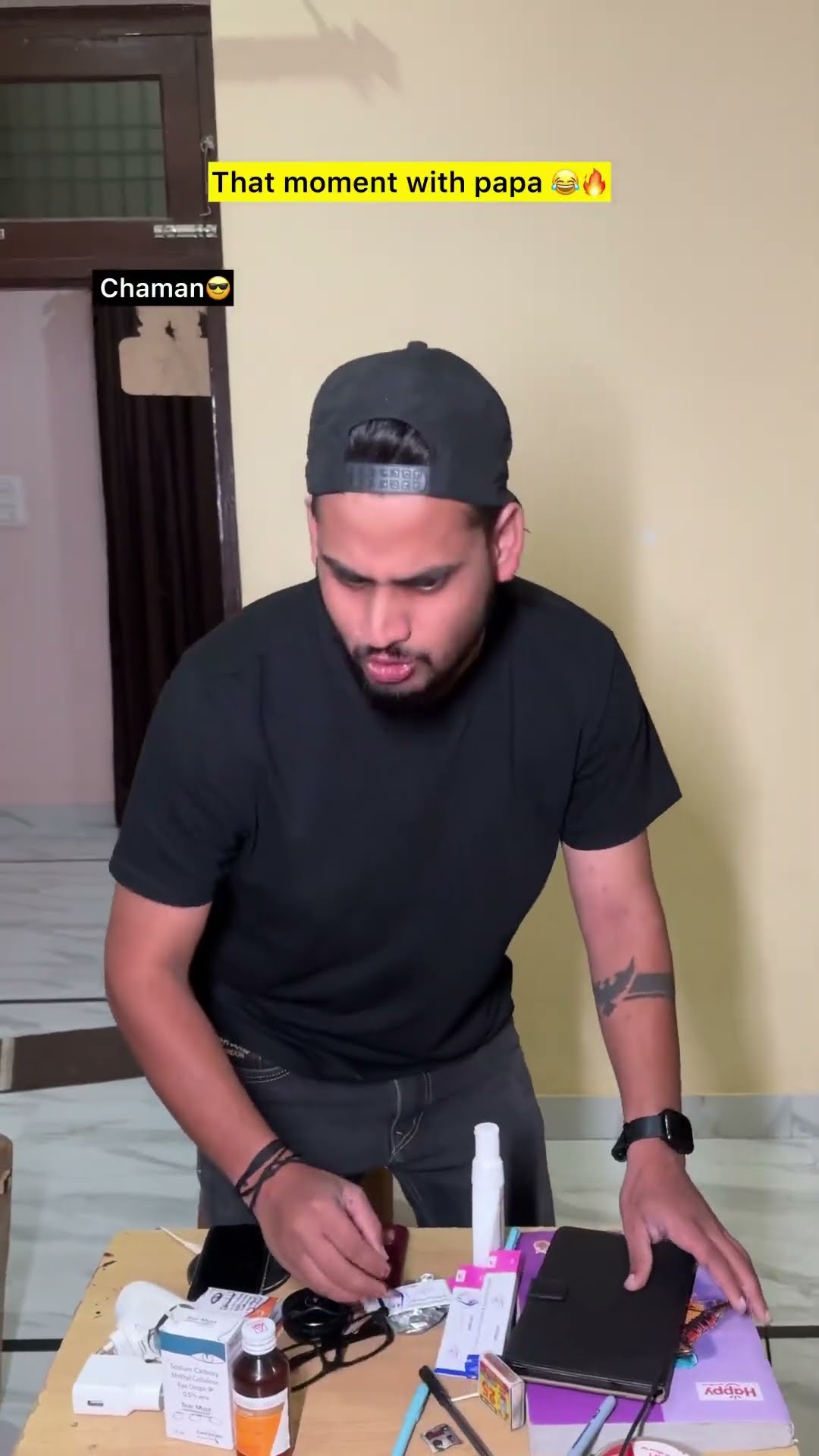 Chaman ke papa be like ??| Indian family #shorts #relatable #indian #chaman #comedy #papa