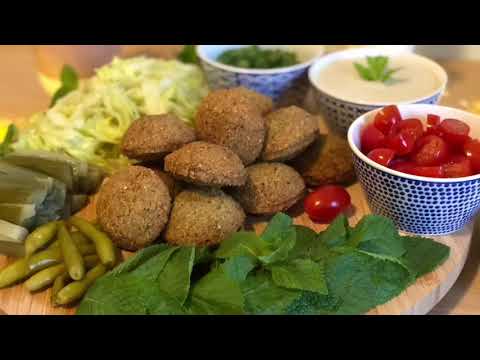 فلافل بالفول والحمص بطريقة مقرمشة ولون ذهبي 