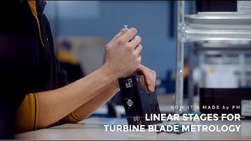 Linear stages for turbine blade metrology | Precision stages are used in the for aerospace industry.