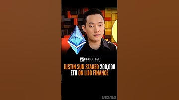 Justinsun staked ETH on LIDO finance#crypto #cryptofinance #ethereum#justinsun #lido #staking