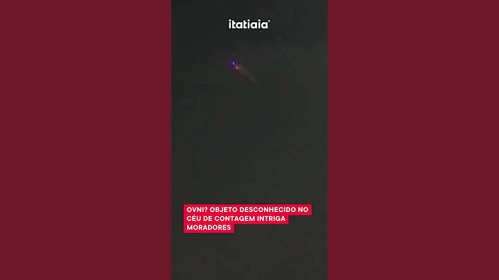 OVNI? OBJETO DESCONHECIDO NO CÉU DE CONTAGEM INTRIGA MORADORES