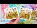 EASY Watercolor Tutorial - Yellow & Orange Wildflowers- Mini Monday Madness