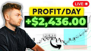 LIVE TRADING CRYPTO  How To Make $2,437 In A Day | 10x Strategy
