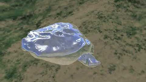 Particle based fluid with marching cubes