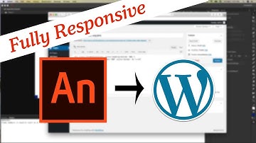 Fully responsive HTML5 from Adobe Animate CC 2019 to WordPress 5.0