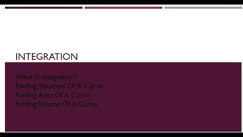 9709 Maths A Level: Integration Part 2. Conceptual Cambridge