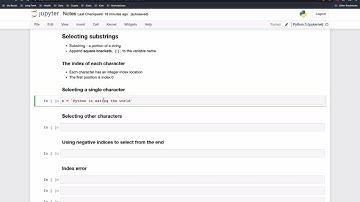 11 Selecting Substrings