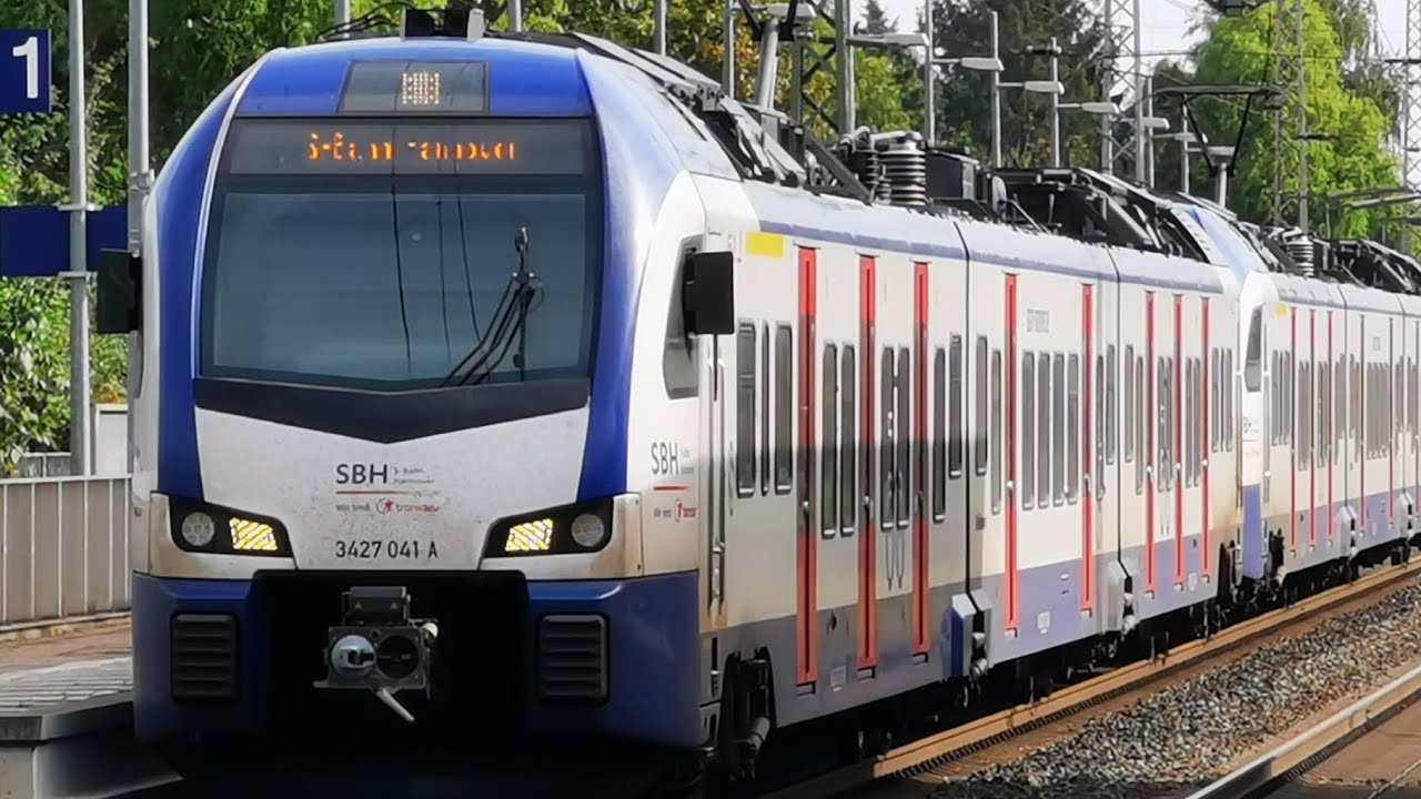 S-Bahn Hannover Mitfahrt im Flirt 3 XL von Hannover Hbf  nach Dedensen-Gümmer auf der S2