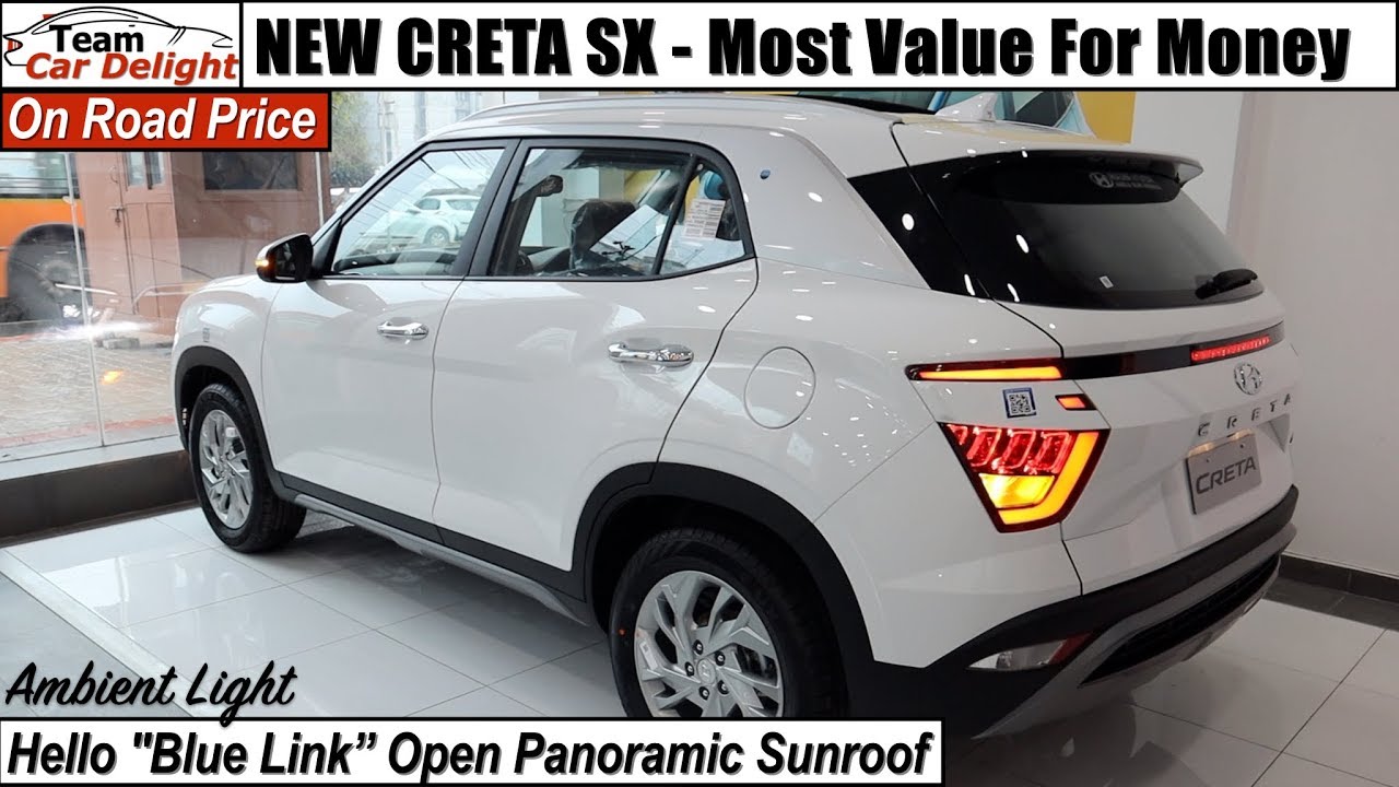 New Creta Sx Model Most Value For Money Detailed Walkaround On Road Price Creta Sx Youtube