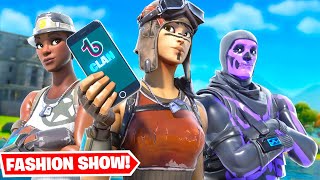 My TIKTOK Clan STREAM SNIPED Fortnite FASHION SHOWS...