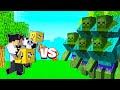 Minecraft but luckyblock vs 5 mutant zombie challenge  tagalog