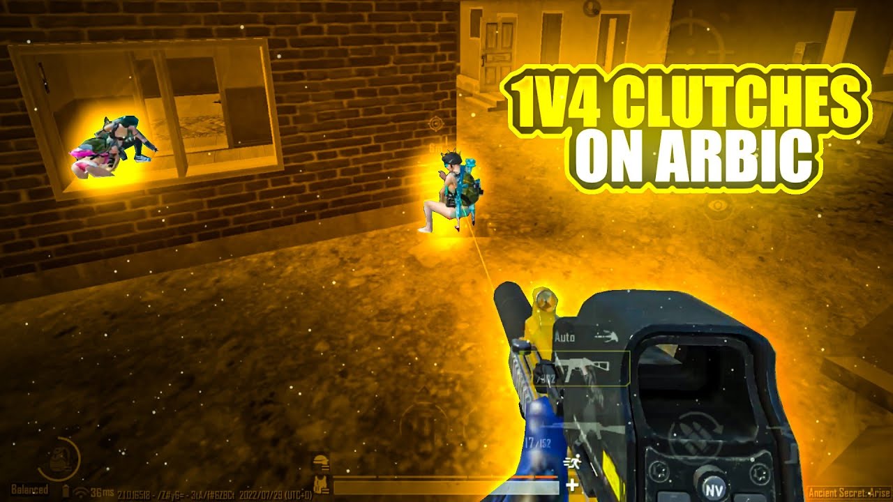 1v4 Clutch in ARBIC Lobby on iPad Mini 5 | PUBG MOBILE