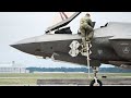 US Pilot Uses In-Built Telescopic Ladder To Jump in F-35