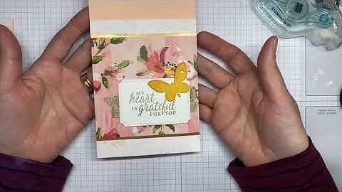Stampin’ Up! Beautiful Autumn With Floating & Fluttering Thank You Card Video Tutorial