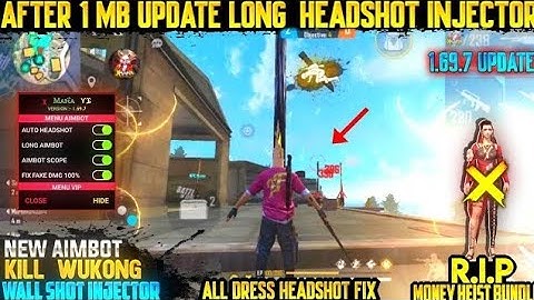 💯ffh4x Auto Headshot Hack‼️ New Injector FF || Free Fire Esp Name Mod Menu Injector Hack #OB32