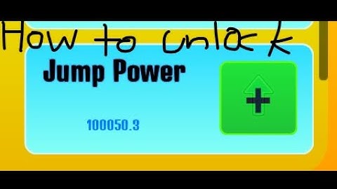 how to unlock jump power [every second add 1 skill point] #roblox