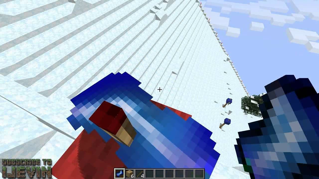 Minecraft Snowboarding! (Minecraft Mini Game) iJevin YouTube