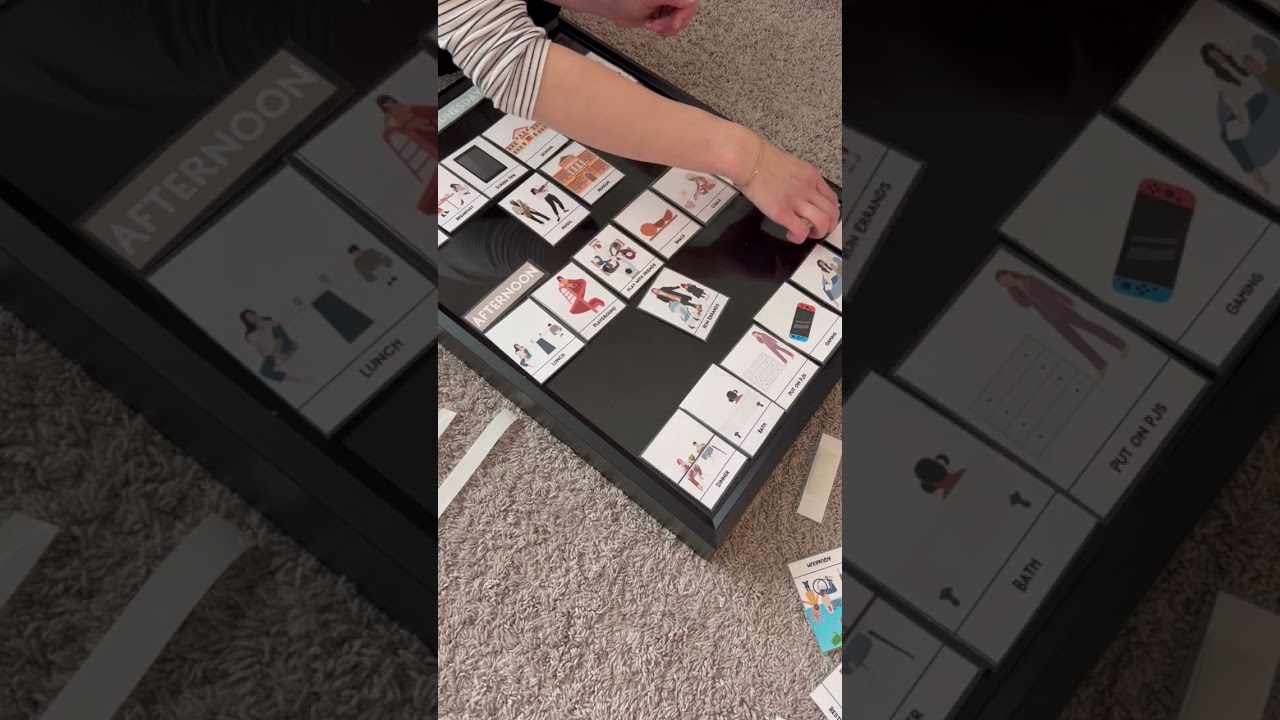 Updating My Daughter's Visual Schedule Board | Breezing Through Blog