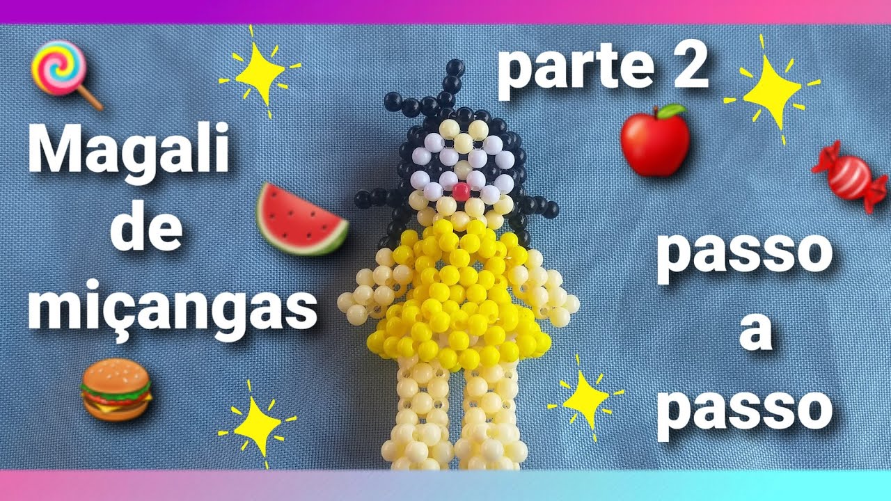 Magali de miçangas parte 2