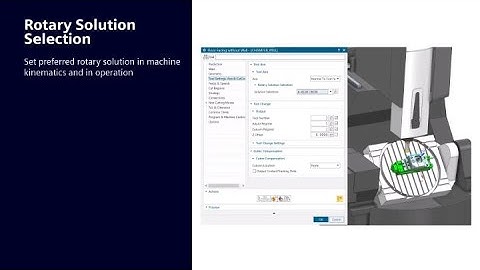 Rotary Solution Selection in NX CAM