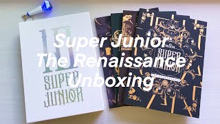 super junior 10th album - the renaissance unboxing (all 4 renaissance versions) 