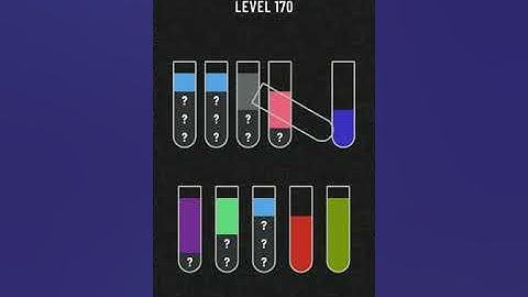 Water Sort Puzzle Level 170 | Level 170