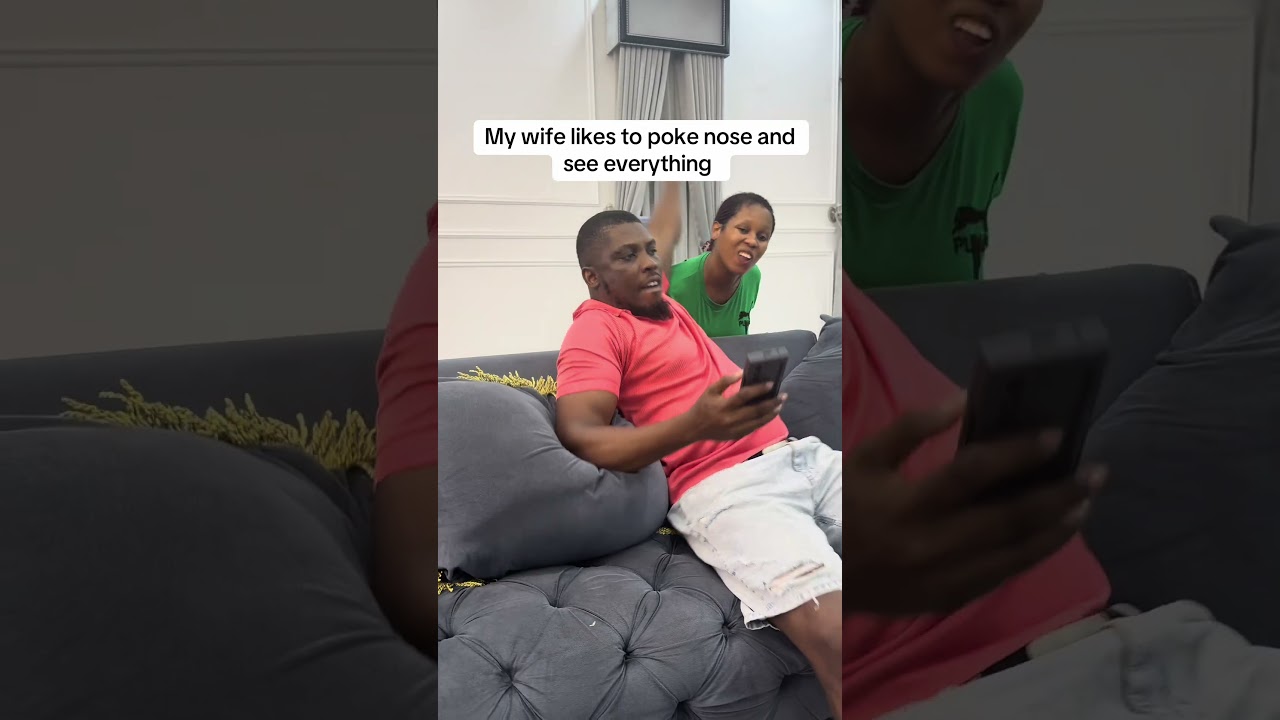 My wife Poke noses. #pranks #funny #comedyfilms
