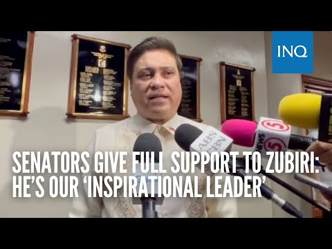 Senators give full support to Zubiri: He’s our ‘inspirational leader’