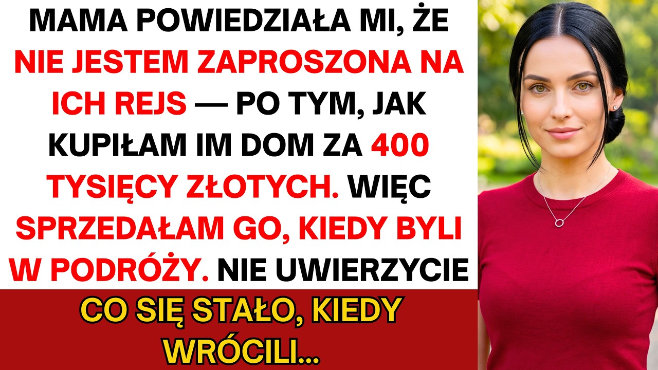 Stałam w korku, gdy mama napisała: „Nie jedziesz. Tata chce, żeby była tylko rodzina". Tydzień wcześniej wydałam 87 tysięcy złotych na ten rejs — dla nich wszystkich, na moje nazwisko. Na fotelu...