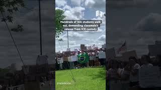 Students demand release of their classmate, Marcelo Gomes Da Silva, who was arrested by ICE on Sat. Marcelo Gomes Da Silva 9844531